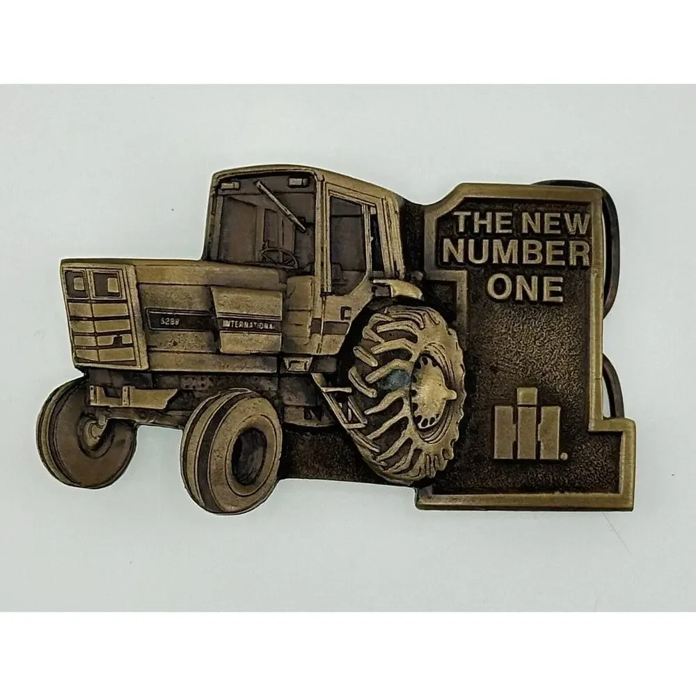 Tractor Belt Buckle International Harvester Spec-Cast Brass IH Model 5288 Farm